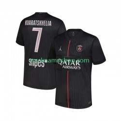 Paris Saint-Germain Khvicha Kvaratskhelia 7 2025-2026 Tröja 4:e Matchställ Män Kortärmad