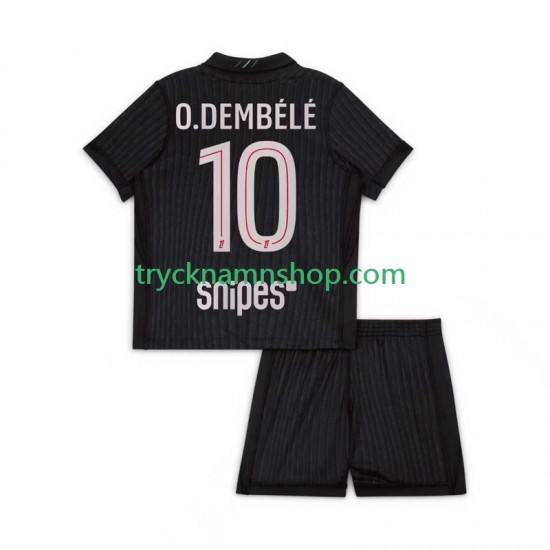 Paris Saint-Germain Ousmane Dembele 10 2025-2026 Tröja 4:e Matchställ Barn Kortärmad