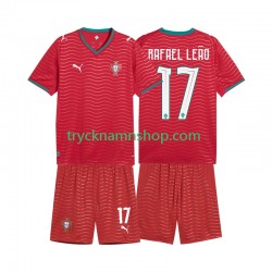 Portugal Rafael Leao 17 VM 2026 Tröja 1:a Matchställ Barn Kortärmad