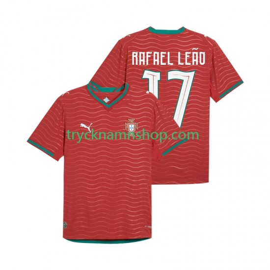 Portugal Rafael Leao 17 VM 2026 Tröja 1:a Matchställ Män Kortärmad