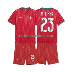 Portugal Vitinha 23 VM 2026 Tröja 1:a Matchställ Barn Kortärmad