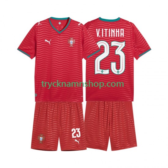 Portugal Vitinha 23 VM 2026 Tröja 1:a Matchställ Barn Kortärmad