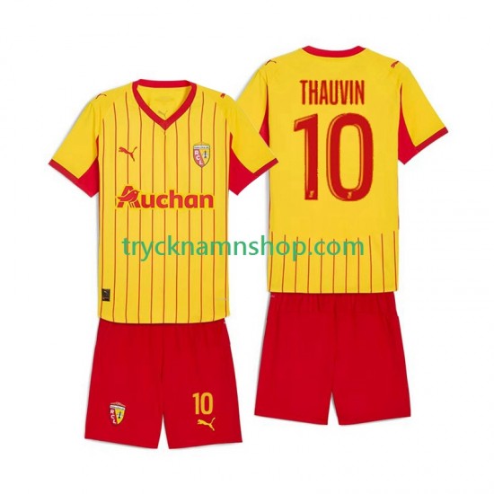 RC Lens Florian Thauvin 10 2025-2026 Tröja 1:a Matchställ Barn Kortärmad