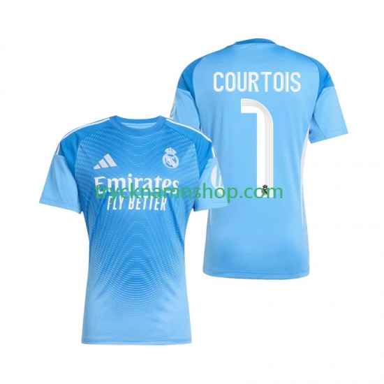 Real Madrid Målvakt Thibaut Courtois 1 2025-2026 Tröja 1:a Matchställ Män Kortärmad