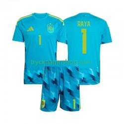 Spanien Målvakt David Raya 1 VM 2026 Tröja 1:a Matchställ Barn Kortärmad