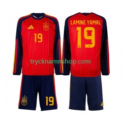 Spanien Lamine Yamal 19 VM 2026 Tröja 1:a Matchställ Barn Långärmad