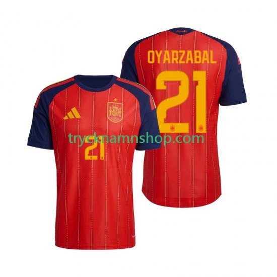 Spanien Mikel Oyarzabal 21 VM 2026 Tröja 1:a Matchställ Män Kortärmad