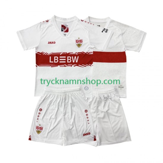 VfB Stuttgart 2025-2026 Tröja 1:a Matchställ Barn Kortärmad