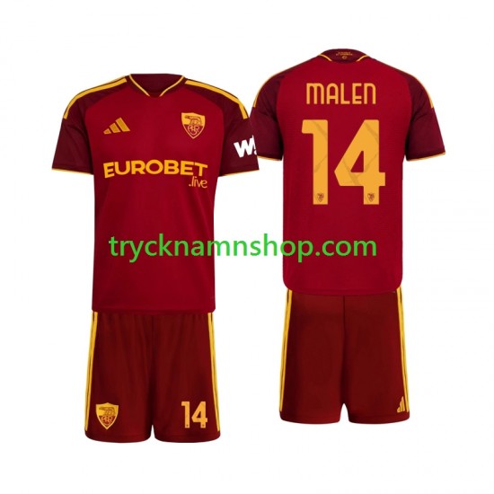 AS Roma Donyell Malen 14 2026-2027 Tröja 1:a Matchställ Barn Kortärmad