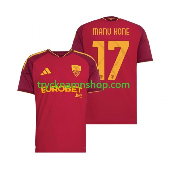AS Roma Manu Kone 17 2026-2027 Tröja 1:a Matchställ Män Kortärmad
