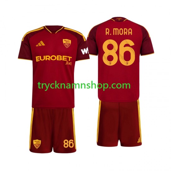 AS Roma Rodrigo Mora 86 2026-2027 Tröja 1:a Matchställ Barn Kortärmad