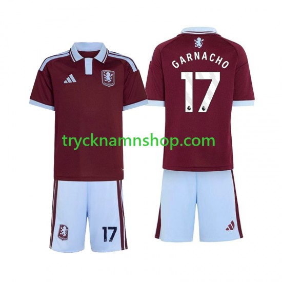 Aston Villa Alejandro Garnacho 17 2026-2027 Tröja 1:a Matchställ Barn Kortärmad