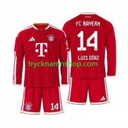 FC Bayern München Luis Diaz 14 2026-2027 Tröja 1:a Matchställ Barn Långärmad