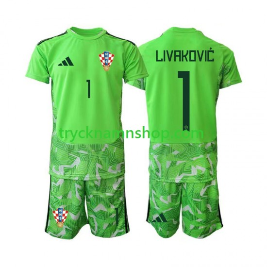 Kroatien Målvakt Dominik Livakovic 25 2026-2027 Tröja 1:a Matchställ Barn Kortärmad