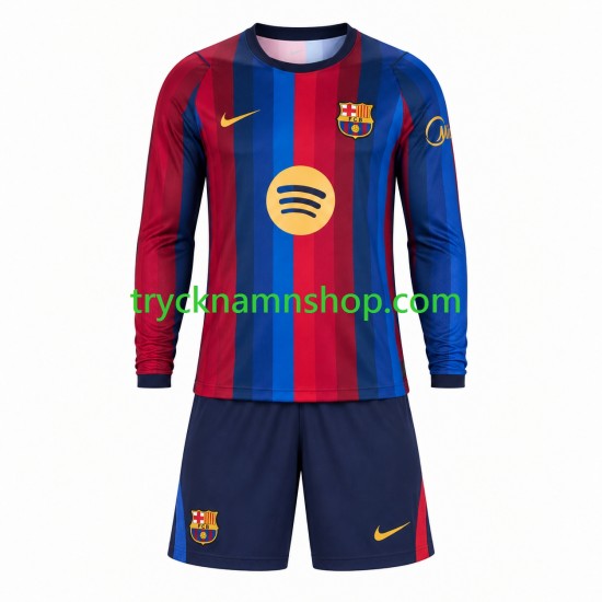 FC Barcelona 2026-2027 Tröja 1:a Matchställ Barn Långärmad