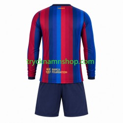FC Barcelona 2026-2027 Tröja 1:a Matchställ Barn Långärmad