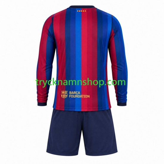 FC Barcelona 2026-2027 Tröja 1:a Matchställ Barn Långärmad