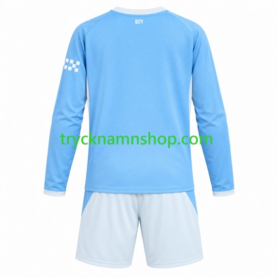 Manchester City 2026-2027 Tröja 1:a Matchställ Barn Långärmad