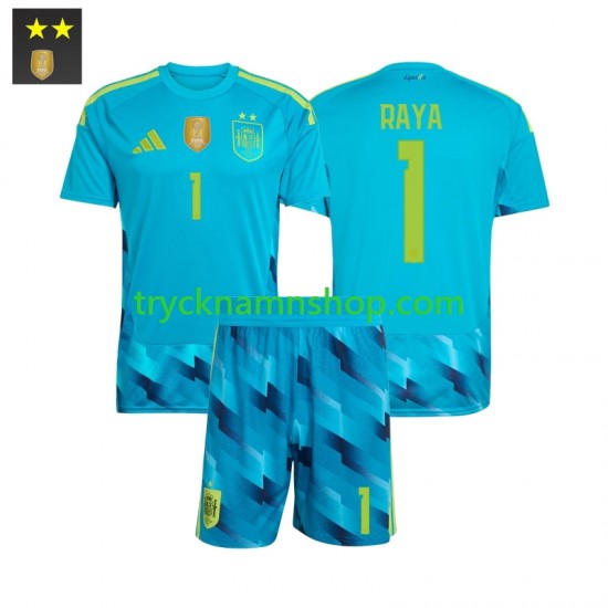Spanien Målvakt David Raya 1 2026-2027 Tröja 1:a Matchställ Barn Kortärmad