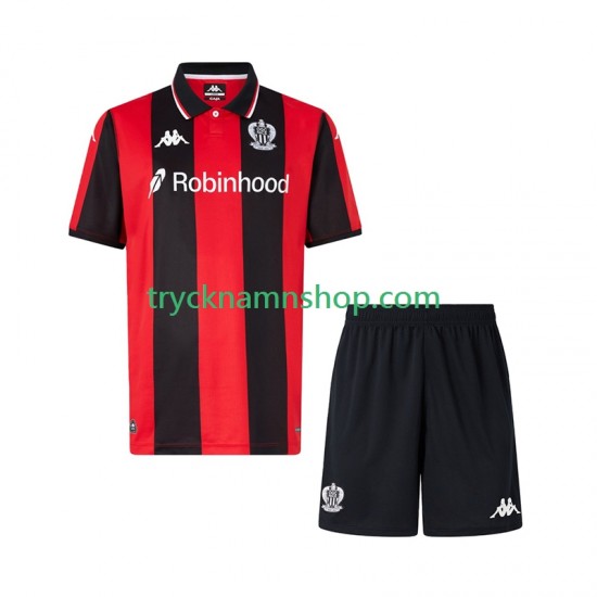 OGC Nice 2025-2026 Tröja 1:a Matchställ Barn Kortärmad
