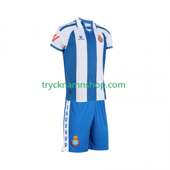 RCD Espanyol 2025-2026 Tröja 1:a Matchställ Barn Kortärmad