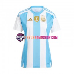 Argentina Copa America 2024 Tröja Blå Vit 1:a Matchställ Dam Kortärmad