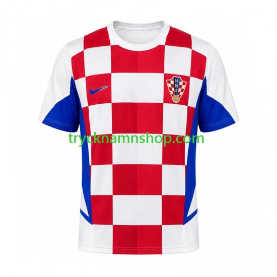 Kroatien 2002 Tröja Retro 1:a Matchställ Män Kortärmad