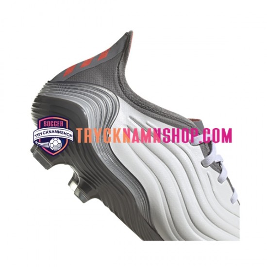 Adidas COPA SENSE.1 FG White Gnist Röd Grå Vit Fotbollsskor