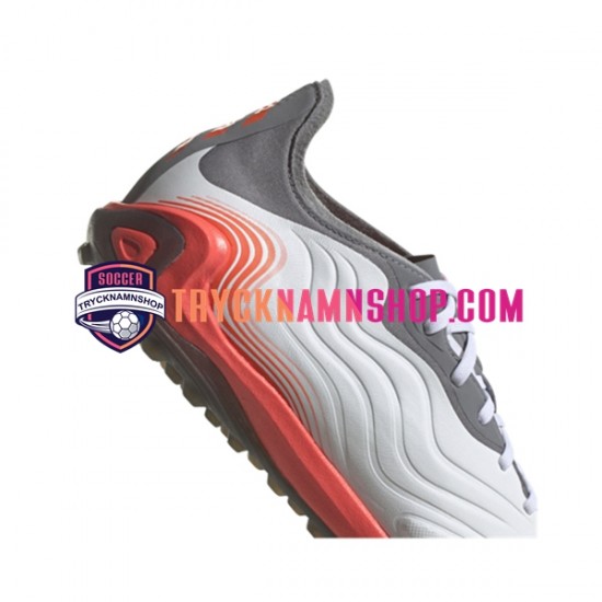 Adidas COPA SENSE.1 TF White Gnist Röd Grå Vit Fotbollsskor