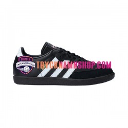 Adidas Classic Samba Hallenschuh Leder Vit Svart Fotbollsskor