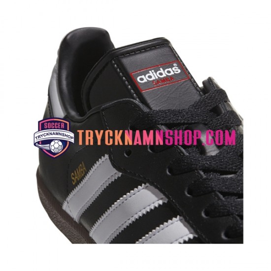 Adidas Classic Samba Hallenschuh Leder Vit Svart Fotbollsskor