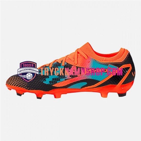 Adidas Messi X Speedportal.3 FG Orange Blå Svart Fotbollsskor