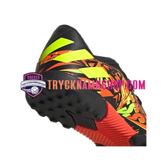 Adidas Nemeziz Messi.3 TF Orange Gul Svart Fotbollsskor