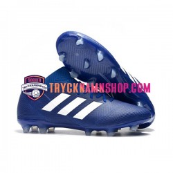 Adidas Nemeziz8.1 FG Blå Vit Fotbollsskor