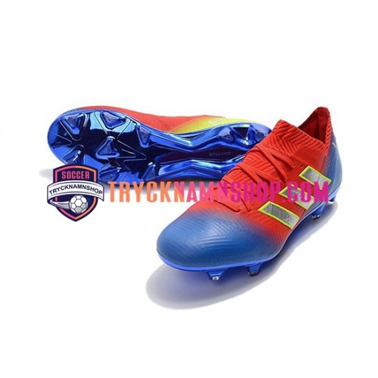 Adidas Nemeziz8.1 FG Röd Blå Vit Fotbollsskor