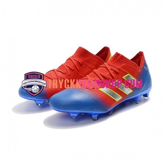 Adidas Nemeziz8.1 FG Röd Blå Vit Fotbollsskor