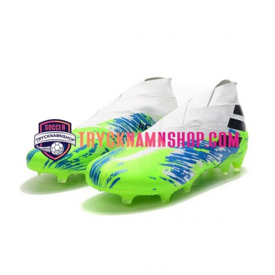Adidas Nemeziz9 FG Blå Vit Grön Fotbollsskor