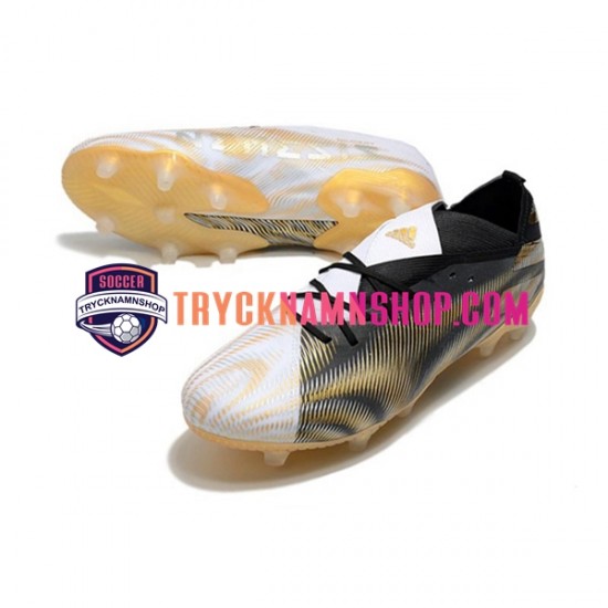 Adidas Nemeziz9.1 FG Atmospheric d Gul Vit Svart Fotbollsskor