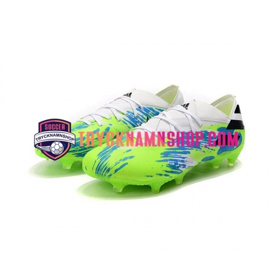 Adidas Nemeziz9.1 FG Blå Grön Svart Fotbollsskor