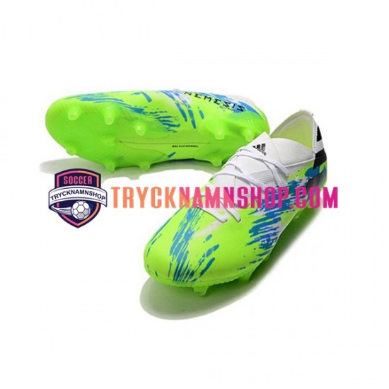 Adidas Nemeziz9.1 FG Blå Grön Svart Fotbollsskor