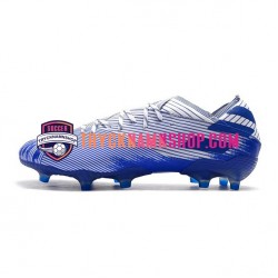 Adidas Nemeziz9.1 FG Blå Vit Fotbollsskor