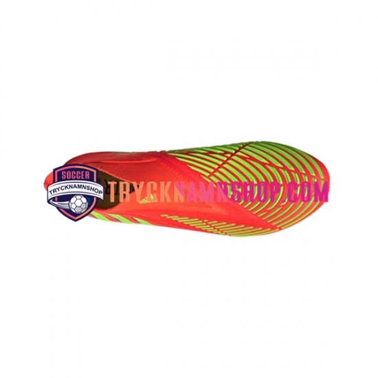 Adidas Predator EDGE AG Game Data Röd Grön Fotbollsskor