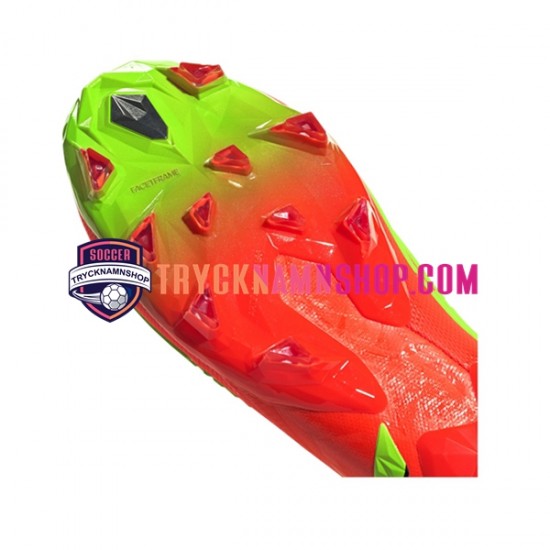 Adidas Predator EDGE AG Game Data Röd Grön Fotbollsskor