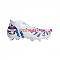 Adidas Predator EDGE FG Diamond Edge Blå Vit Fotbollsskor