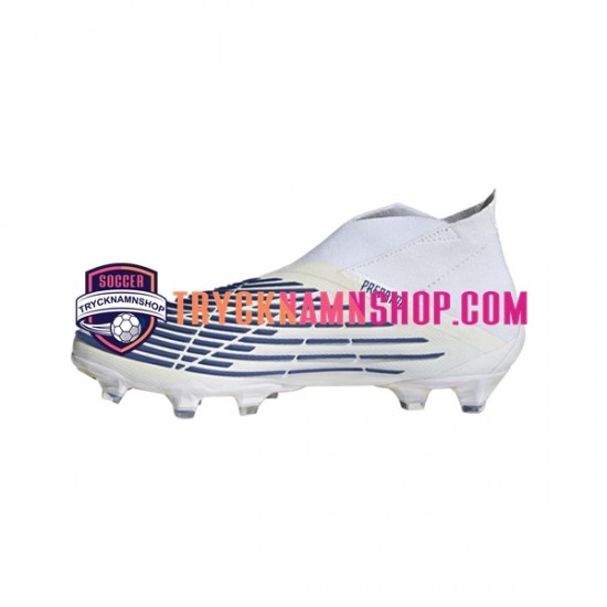 Adidas Predator EDGE FG Diamond Edge Blå Vit Fotbollsskor