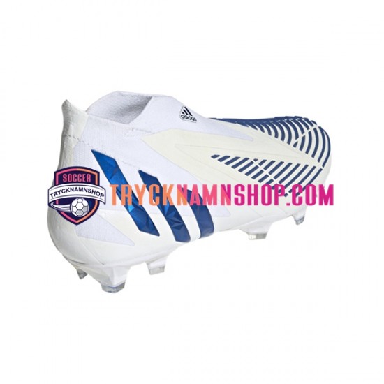 Adidas Predator EDGE FG Diamond Edge Blå Vit Fotbollsskor