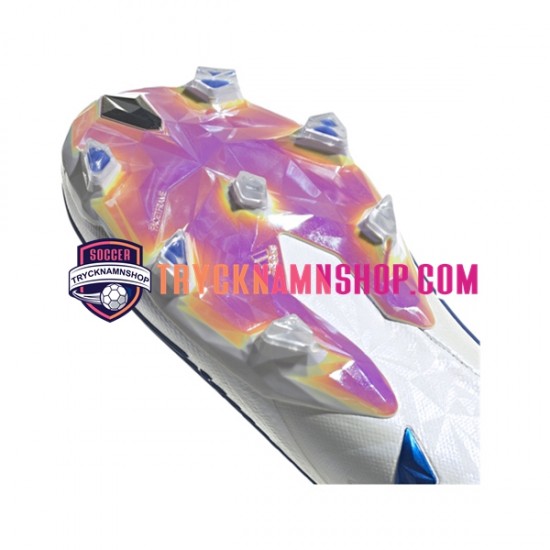 Adidas Predator EDGE FG Diamond Edge Blå Vit Fotbollsskor
