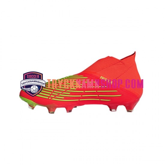 Adidas Predator EDGE FG Game Data Röd Grön Fotbollsskor