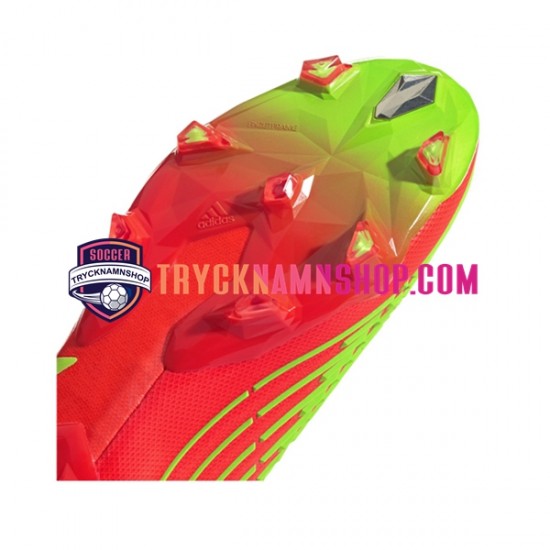 Adidas Predator EDGE FG Game Data Röd Grön Fotbollsskor
