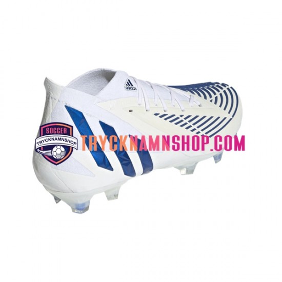 Adidas Predator EDGE.1 FG Diamond Edge Blå Vit Fotbollsskor